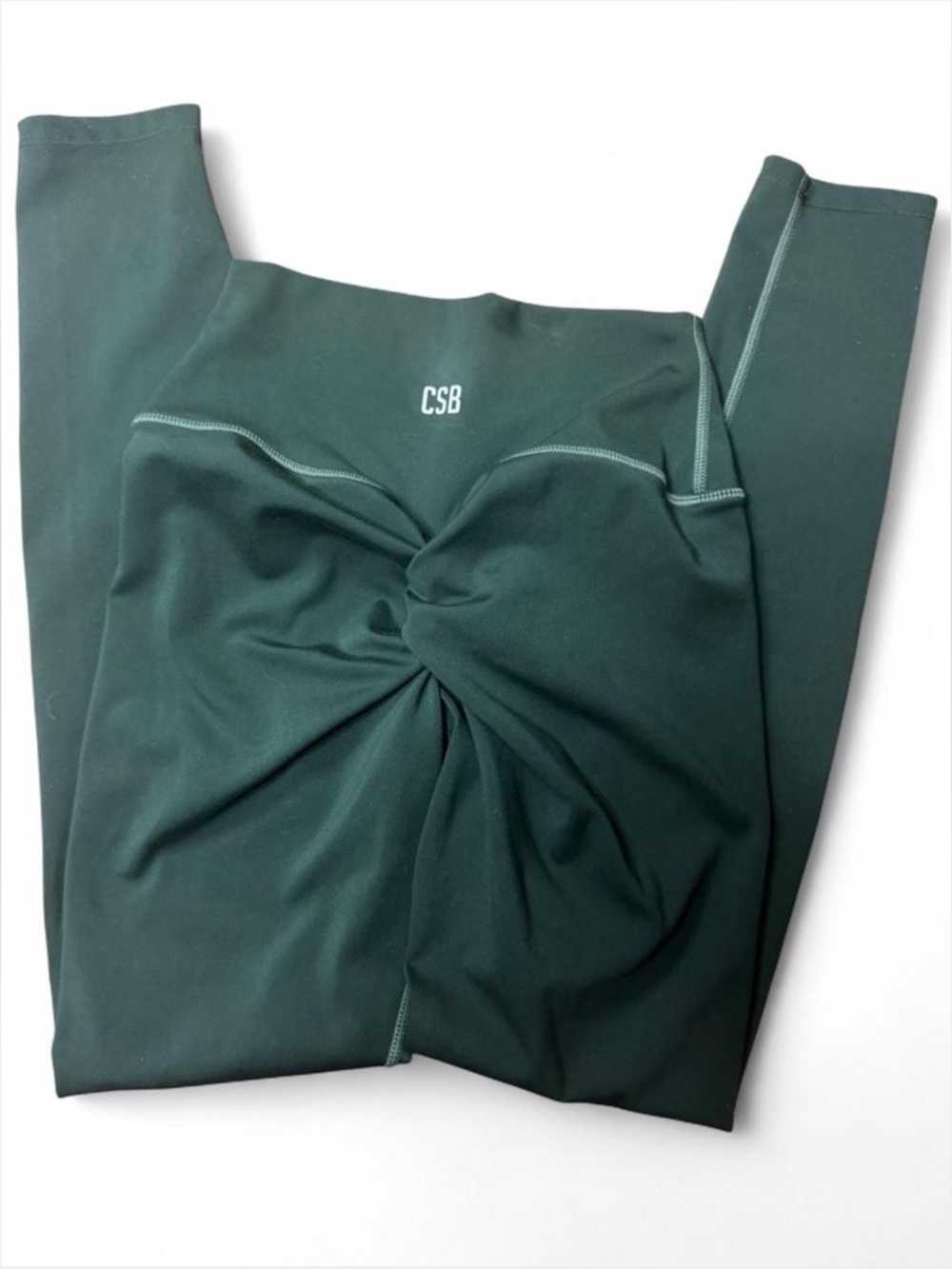 CSB | Buttery Soft Green Butt Scrunch Workout Leggings | Size S